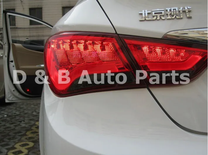 1 пара Высокое качество светодиодные задние Лампы для мотоциклов светодиодные задние фонари поворотник для Hyundai Sonata 2011'