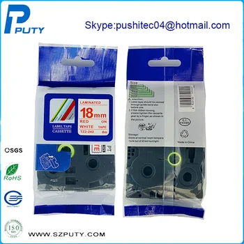 

Compatible 3/4" Red on White Compatible TZe-242 Tze242 for P-touch Thermal Label Printer