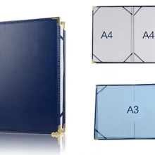6K 8K 12K A4 A3 из искусственной кожи Обложка сертификата папка пустая Обложка