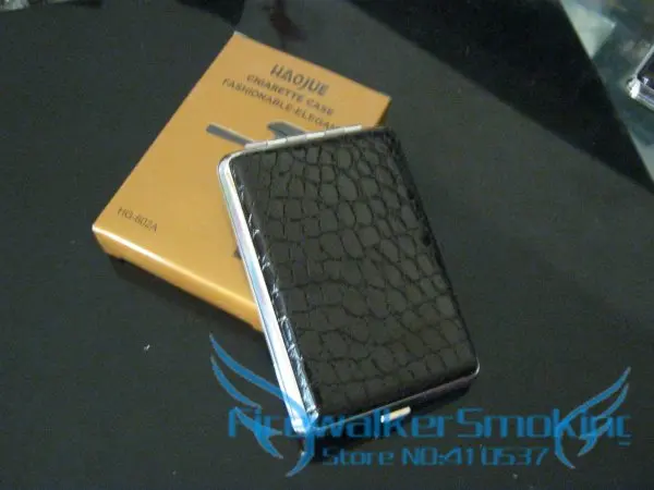 Новинка; 1 предмет; Модный комплект 12/16/18/20 шт. из искусственной кожи сигареты чехол портсигар держатель подарок мужчине