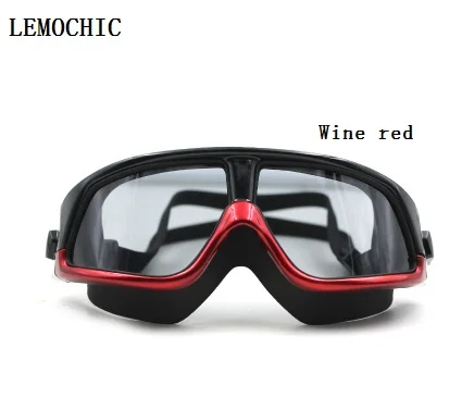 wine red Lemochic новые люди профессиональные Gafas natacion близорукость высокое качество очки для плавания - Цвет: wine red