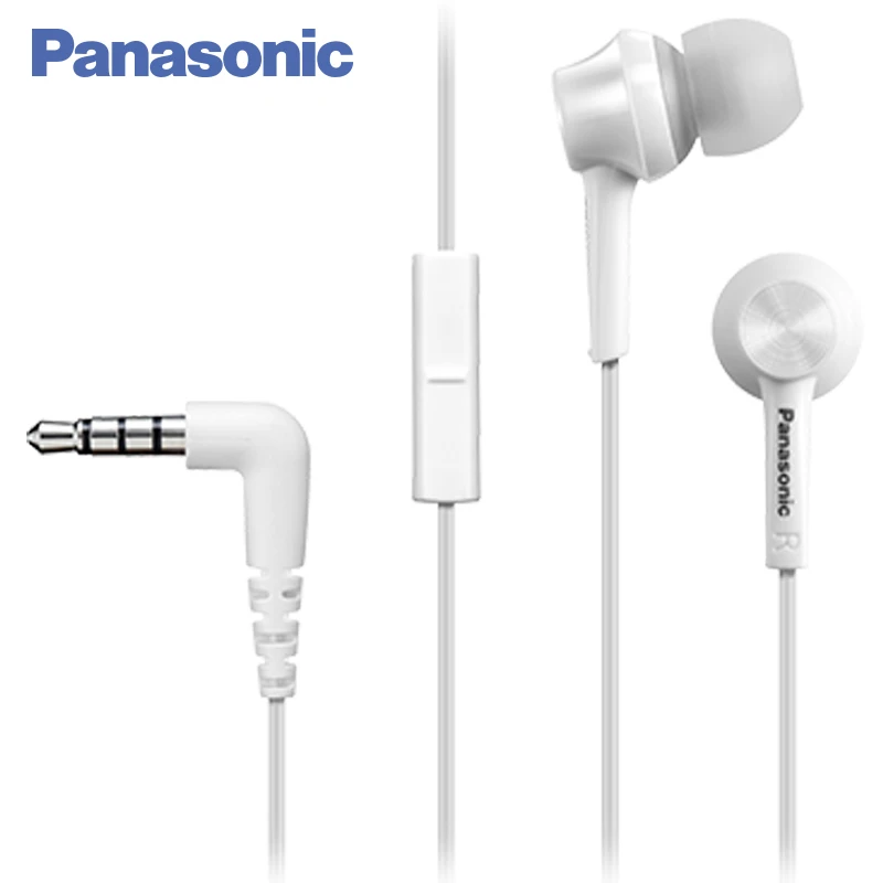 Panasonic RP-TCM105E-W наушники-вкладыши c микрофоном, использование со смартфоном, функция дистанционного управления, 10 Гц- 24 кГц, 16 Ом, вкладыши 3х размеров, шнур 1,2м, неодимовый магнит, 99 дБ/мВт