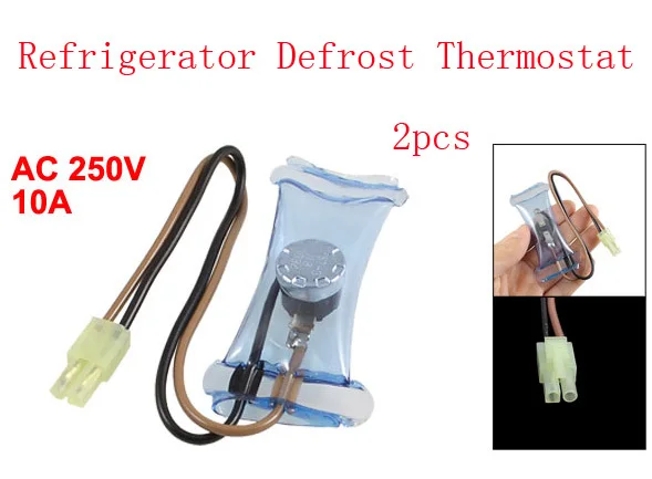 PST-3 N8 2 контактных разъемов-7C термостат для размораживания холодильника переключатель переменного тока 250V 10A 2 шт