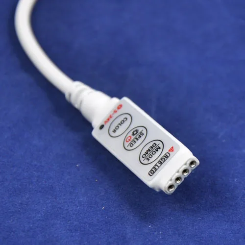 R101-WD DC5V 12 V 24 V Яркость и регулировка скорости Мини светодиодный RGB контроллер с женской DC гнездо питания для светодиодные RGB ленты