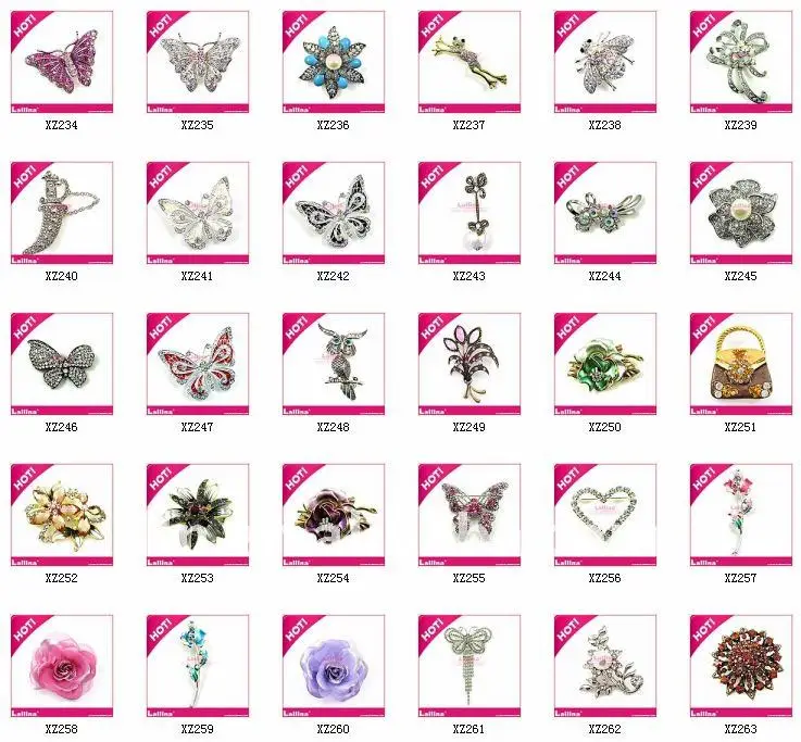 Broche de strass de cristal de flor de noiva botão