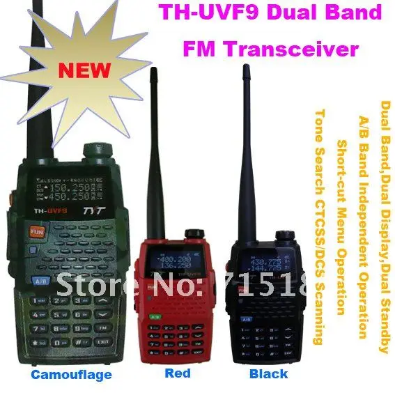 Новое поступление TYT TH-UVF9 двухдиапазонный VHF/UHF 136-174 МГц и 400-470 МГц 5 Вт портативный двухсторонний радиоприемник