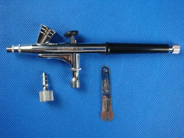 U-STAR S-120 7CC жидкость чашка 15-30 PSI Аэрограф набор двойного действия триггера воздушная краска контроль 0,2 мм