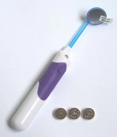 Litpack стоматологического оборудования незапотевающий ABS Ручка стоматологическое зеркало со светодиодом для инструменты стоматолога, ПК