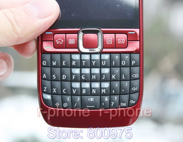NOKIA E63 Мобильный телефон 3g Wifi Bluetooth QWERTY клавиатура разблокирована E63 красный и один год гарантии