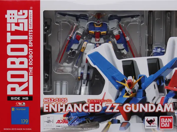 Original BANDAI Tamashii Nations Robot Spirits No.179 Action Figure- Enhanced ZZ Gundam from "Mobile Suit Gundam ZZ"