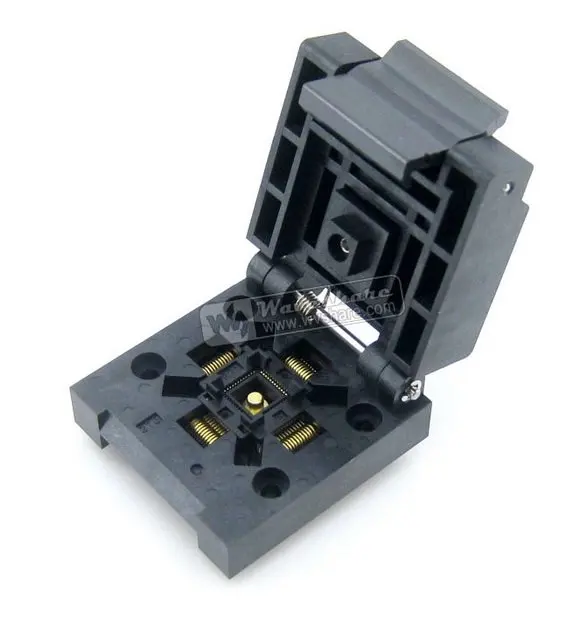 QFN-48(52)BT-0.4-01 QFN48 MLP48 MLF48 Enplas QFN 6x6 mm 0.4Pitch IC Test Burn-In Socket with Ground Pin