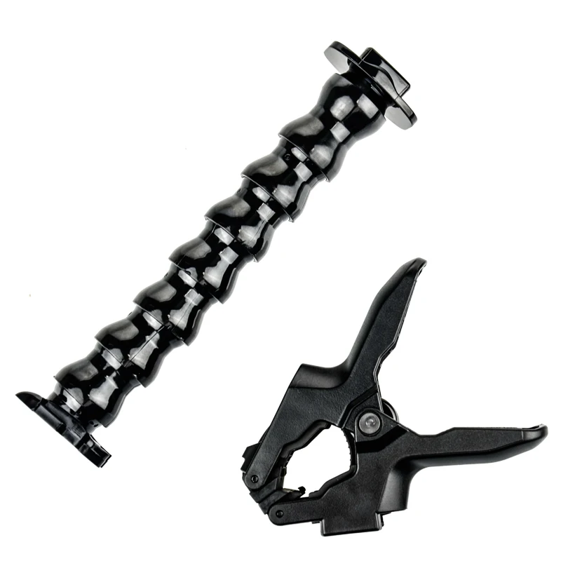 Whole Set Челюстей Flex Clamp Mount для GoPro аксессуары Go Pro Hero 7/6 3 3+ 4 4 session SJCAM SJ4000 SJ5000 M20 спортивной экшн-камеры XIAOMI YI 2 4 k Экшн-камера Eken h9r/h9 - Цвет: Whole Set