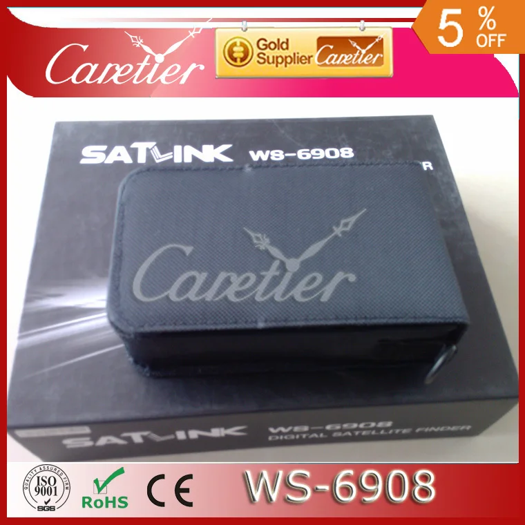 Satlink WS-6908 3," DVB-S FTA Профессиональный цифровой сканер спутникового сигнала Метр ws6908(1 шт. 6908