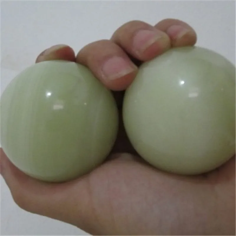 HIMABM 2pcs/set Traditional Acupuncture Massage Tool Natural Jade Stone Fitness ball Massager Scrapping parkinsonism HIMABM 2pcs/set Traditional Acupuncture Massage Tool Natural Jade Stone Fitness ball Massager Scrapping parkinsonism