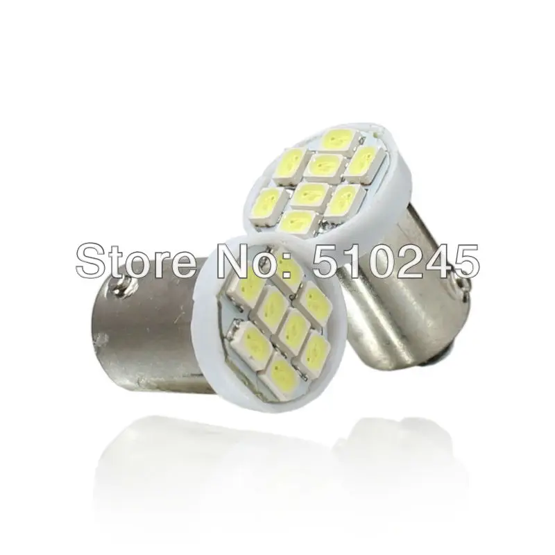 100 xбесплатная авто светодиодный BA9S 8SMD 6523 1895 H6W T4W 8 светодиодный smd 1206 Клин светодиодный свет лампы белого цвета