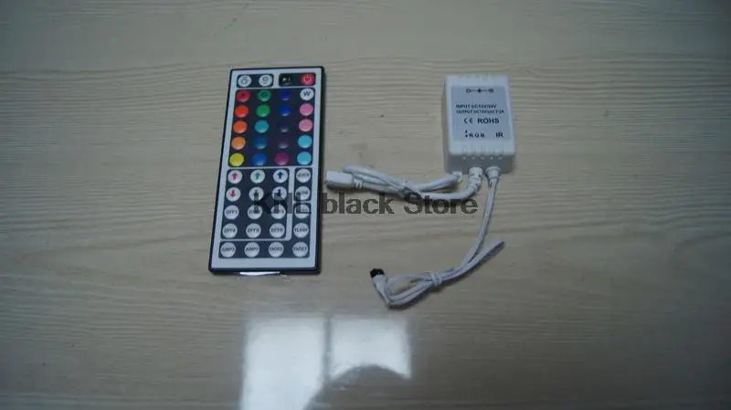 RGB 44key ИК пульт дистанционного управления, полноцветный светодиодный инфракрасный контроллер для светодиодной ленты 5050/3528, DC12V-24V 2A* 3 канала