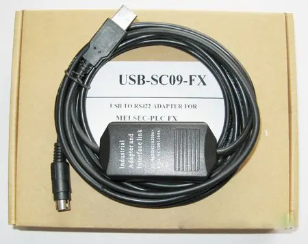 PROMOTION! Cheap Shipping USB-SC09-FX PLC Programming Cable for Mitsubishi MELSEC SC-09 SC09 FX, Support Win7
