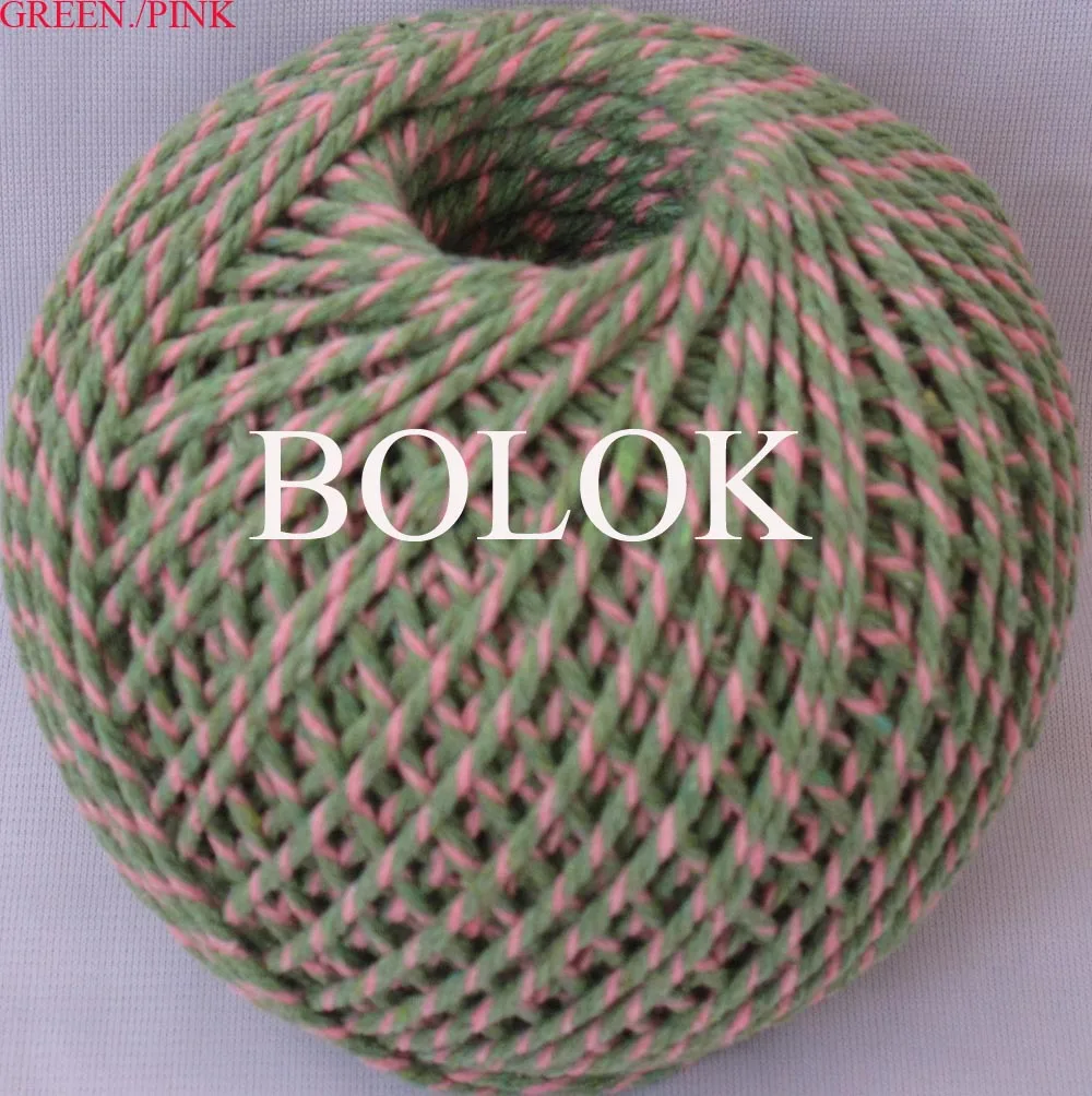 Красивые двухцветные хлопковые bakers twine110yards/10 видов цветов 10 шт/партия(36 стран