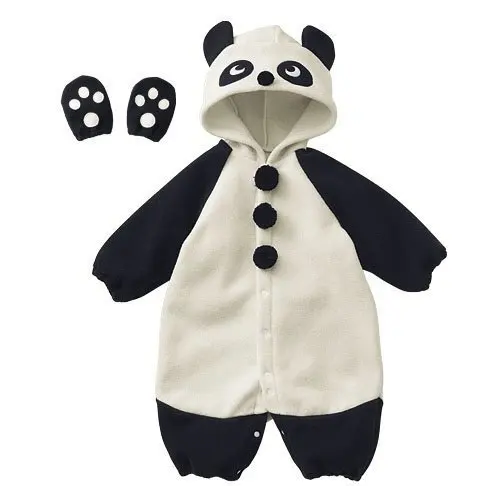 Free shipping! Infant Lovely PandaClothing With Cap/Baby Romper, Baby Jumpsuit, Panda Style