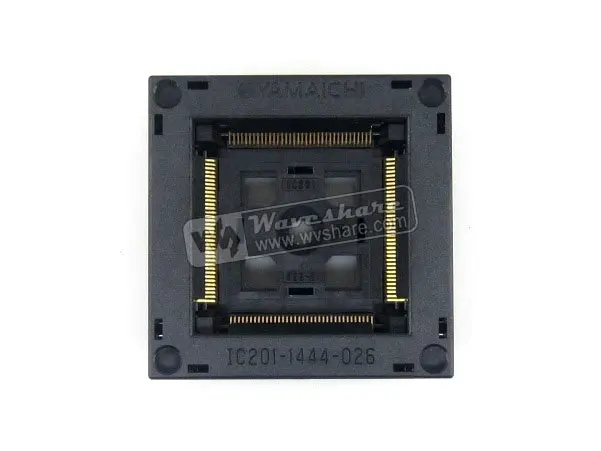 IC201-1444-026 QFP144 TQFP144 FQFP144 PQFP144 QFP Yamaichi IC Test Burn-in Socket Programming Adapter 0.5mm Pitch