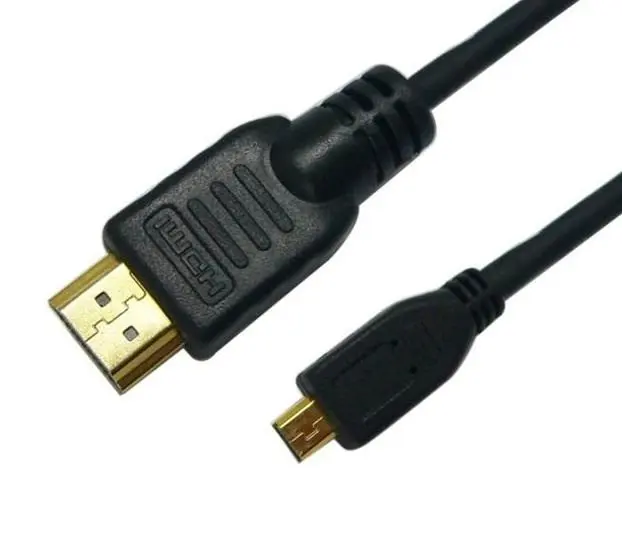 Ce, rohs, fcc Сертификация, высокая скорость Micro HDMI кабель, с Ethernet и 3D Поддержка, полный HD1080P, 100 шт./лот