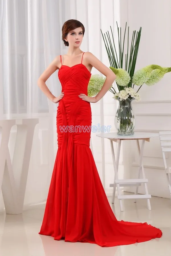 Стиль возлюбленной платье vestidos формалей невесты горничная платья красный русалка длинные платья длинные вечерние платья
