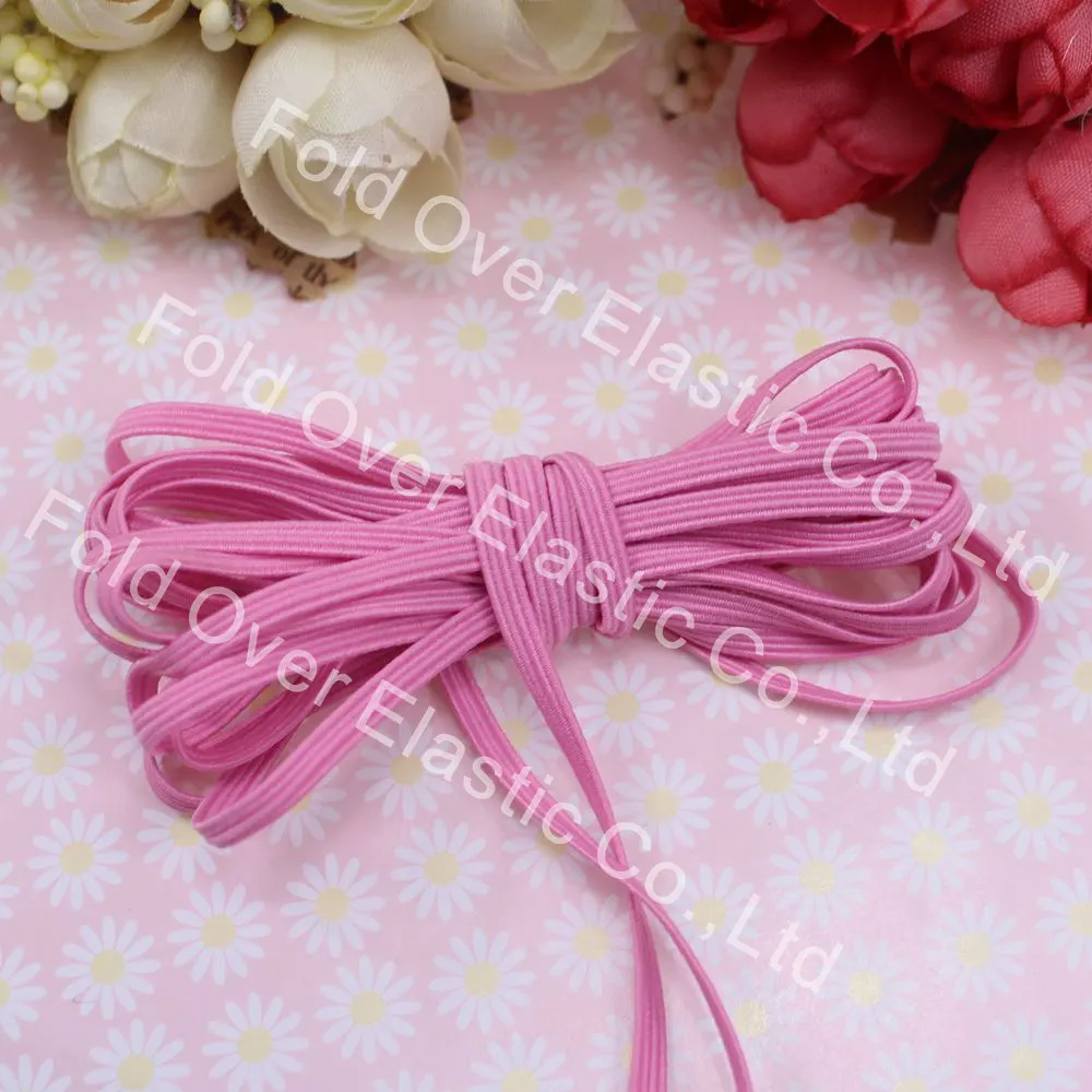 free shipping 135 yards/roll 3mm Width Skinny Elastic#18 for bikini garment hair elastic 1/8 inch