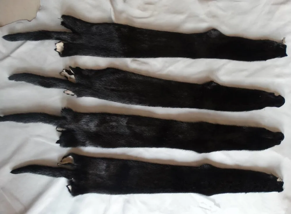 Top Quality Natural Tanned Processed Mink Fur Skin / Sable Fur Skinin