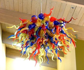 Cheap Graceful Luxurious Modern Flower Chandelier Hand Blown Murano Glass For Bar