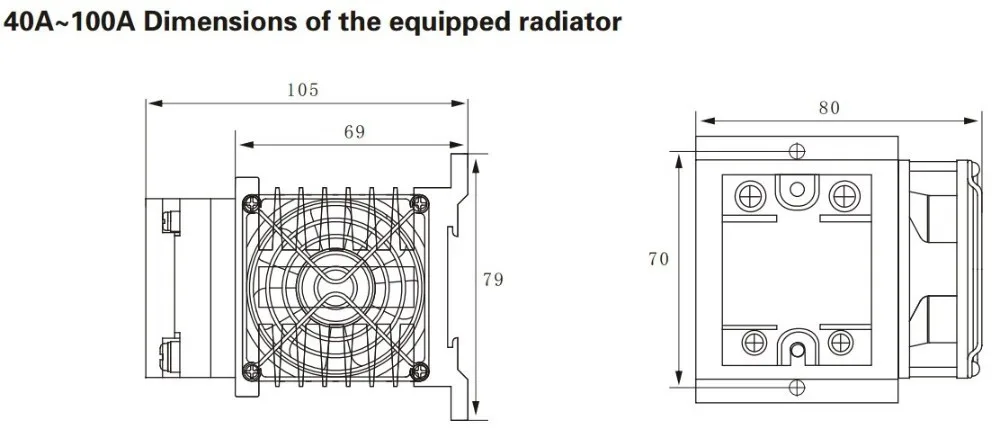 60AA SSR вход 80~ 250 AC нагрузка 24-380 V Однофазное реле переменного тока твердотельное реле