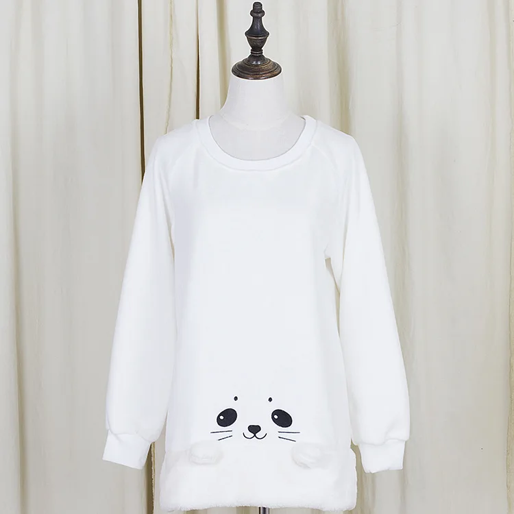 АО Панда Домой Лолита Платье с Leopard Шаблоны Белый | Женская одежда