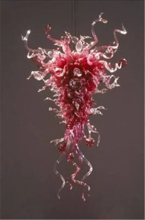 Горячая продажа 100% выдувное стекло цветок искусство декоративная люстра для