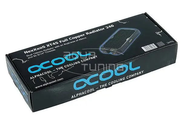 Холодный ряд полный медный радиатор Alphacool NexXxoS XT45 полная медь 240 мм