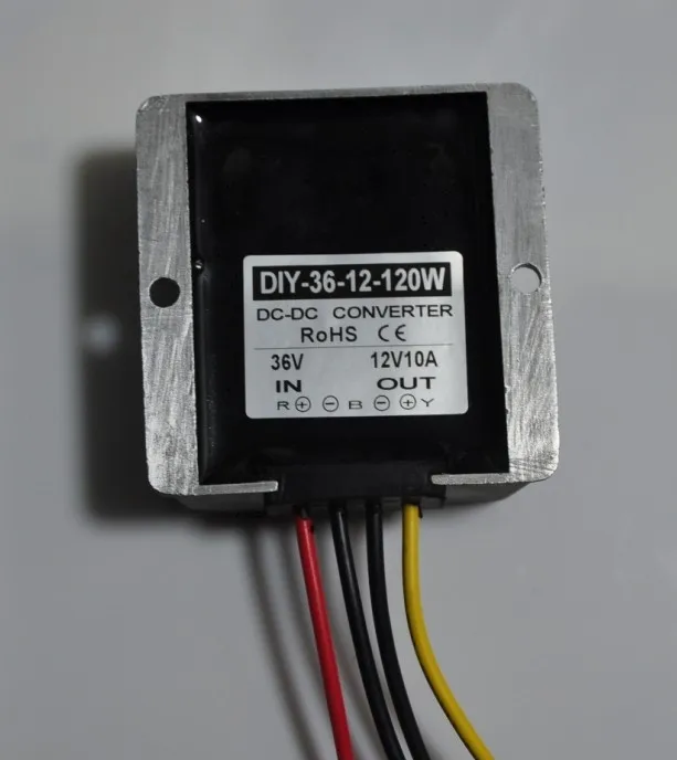 DC 24 V 36 V 48 V(24 V-48 V) конвертировать в 12 V 10A 120 W Выход DC преобразователь Водонепроницаемый DC Бак для автомобиля RoSH в ЕС