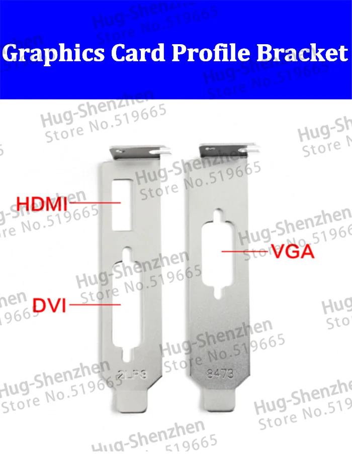 Высококачественная видеокарта низкопрофильный кронштейн HDMI + DVI VGA для