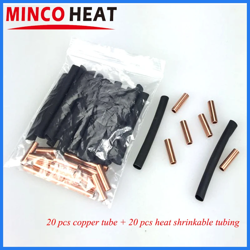 

Carbon Fiber Floor Heating Wire Connection Kits Copper Tube and Heat Shrinkable Sleeves Each 20 pcs/bag