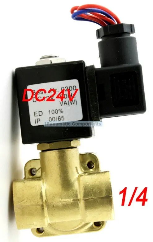 Высокое качество 1/4 ''230 PSI Электрический электромагнитный Клапан DC24V нормально закрытый мембранный Клапан 0927000
