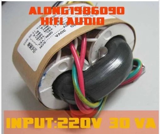 220 V 30 W Высокое качество R трансформатор с сердечником 9 V+ 9 V 18 V+ 18 V