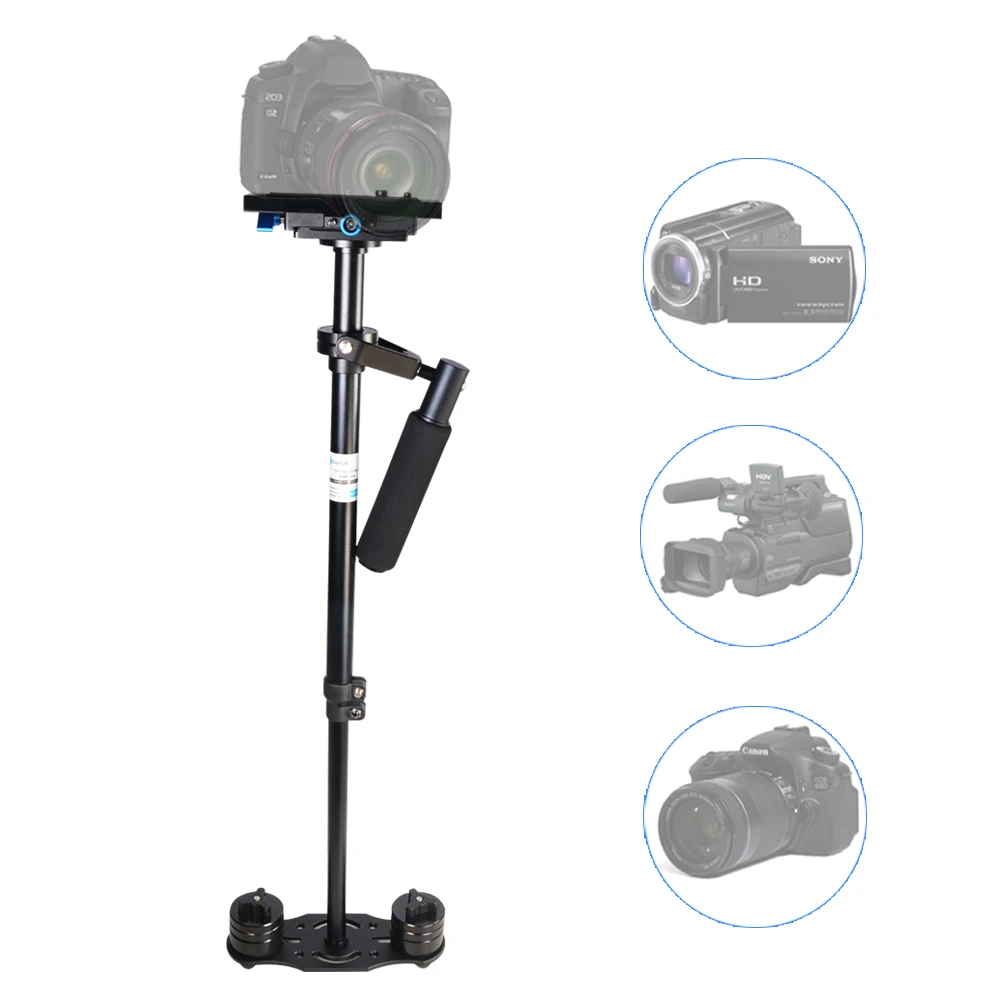 

Mcoplus S60 Mini Handheld Stabilizer 3.5KG Max 60cm for DSLR Camcorder Video Camera for Steadicam