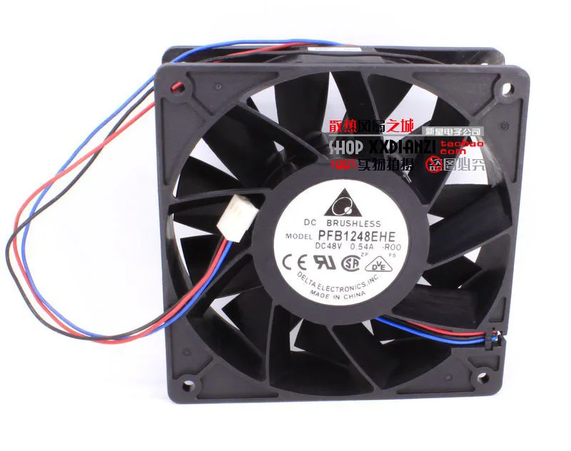Дельта pfb1248ehe-Роо DC 48 В 0.54a 12038 12 см 120 мм converter стойло сигнализации Вентилятор охлаждения