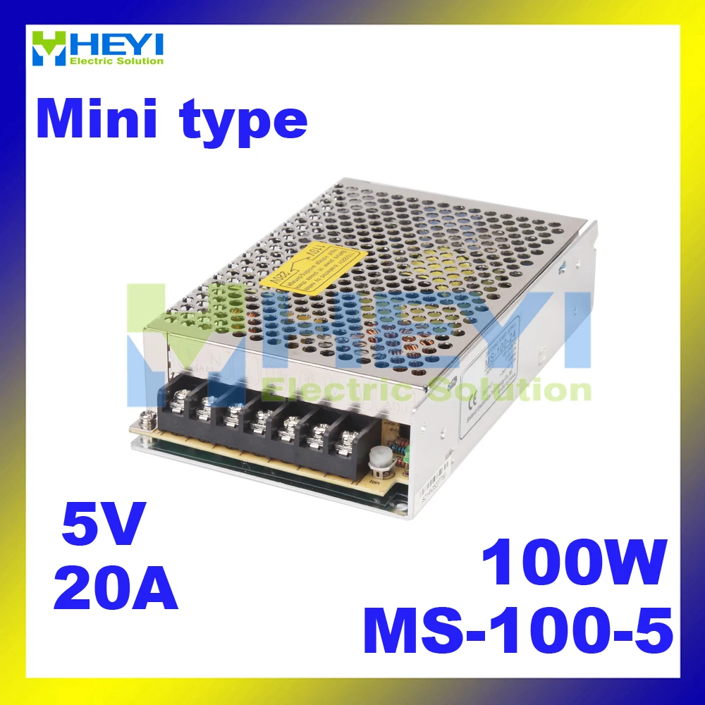 MINIATUR power supply with Short Circuit Protection MS 100 5 output