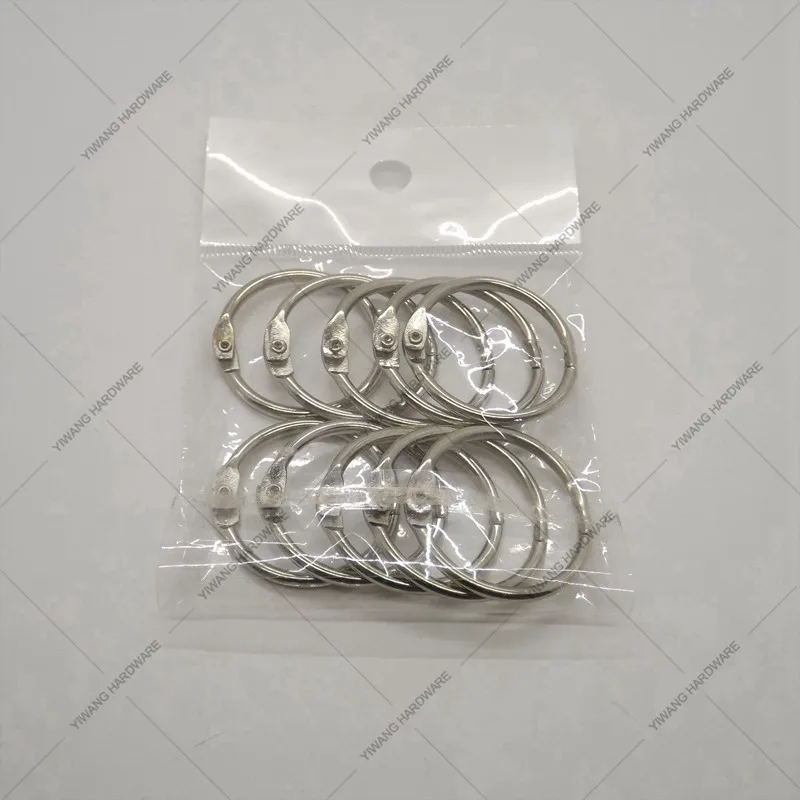 Manufacturer direct Aliexpress sales well nickel plating calendar circle binder ring for office collection 10pcs/package O ring