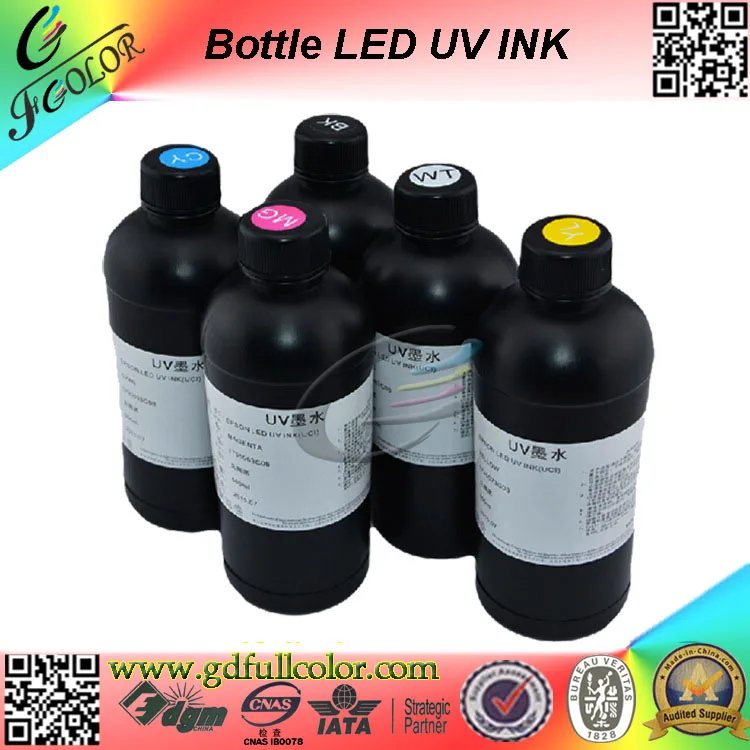 

500ml Any Color UV LED Ink for Soft PU / PET / PC / Flexible Plastic Sheet Printing Inks