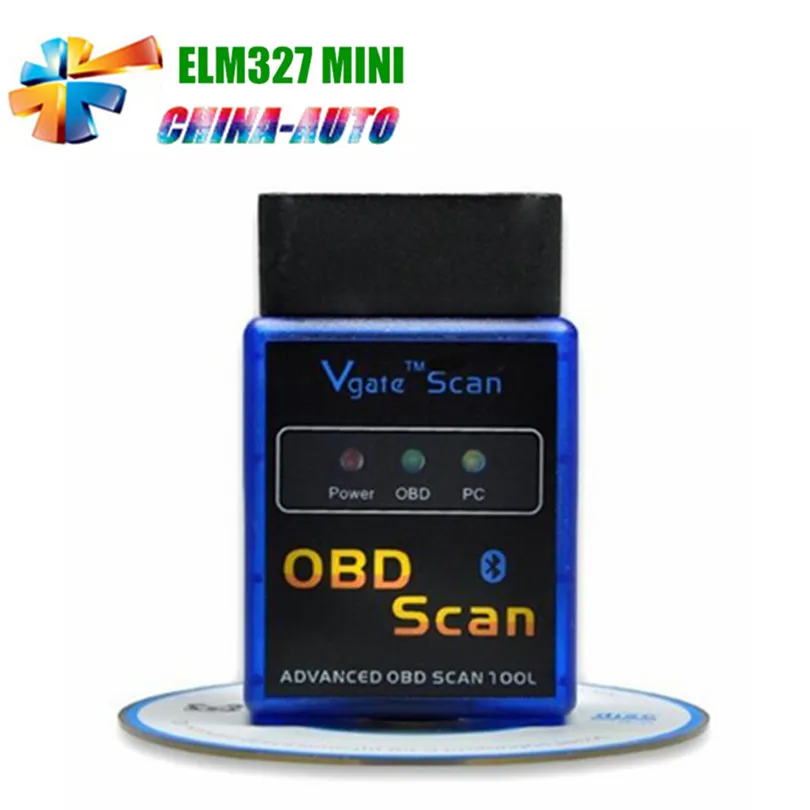 100 шт./лот DHL Мини Bluetooth Vgate сканирования ELM327 v2.1 Авто сканер Vgate Мини ELM327 OBD2/OBDII диагностический Интерфейс