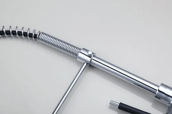 Kemaidi 8538/10 подтянуть Подпушка Chrome латунь с поворотным Кнопка сосуд Раковина Смеситель Кухня кран