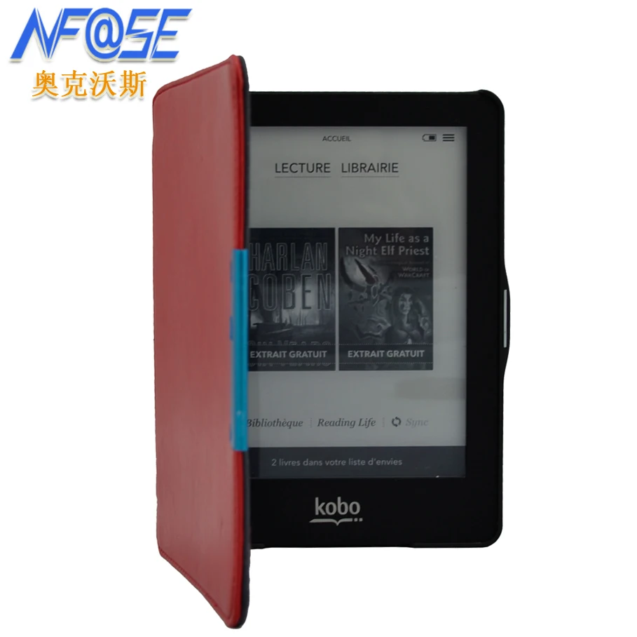 Защитный чехол для Kobo Glo с застежкой на магните+ жесткий чехол для задней панели, 50 шт./лот