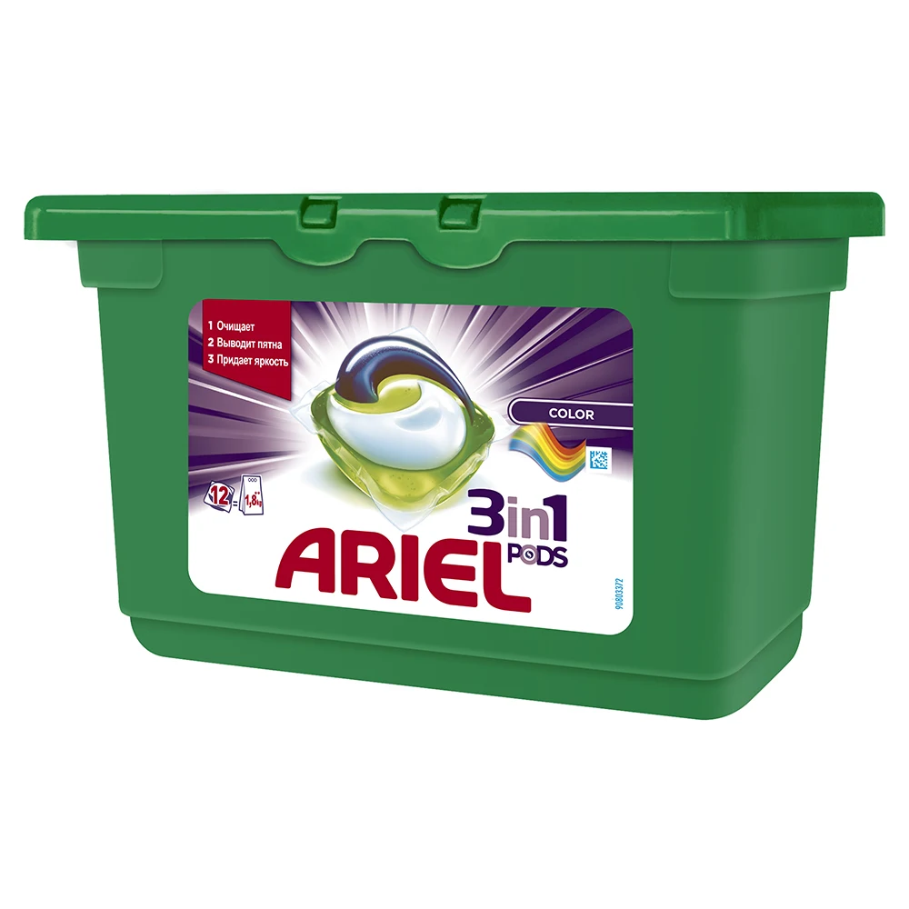 Washing Powder Capsules Ariel Capsules 3in1 Color(12 Tablets) Laundry Powder For Washing Machine Laundry Detergent