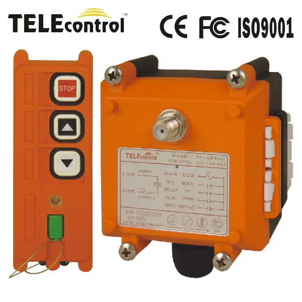 

Up/down and stop button radio industrial remote control One-speed buttons F21-2S