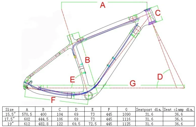 Clearance FR-202 Full carbon Matt Matte 29ER Mountain Bicycle frame ( BB30 ) and headset,  FRAME SIZE  15.5" , 17.5", 19" 0