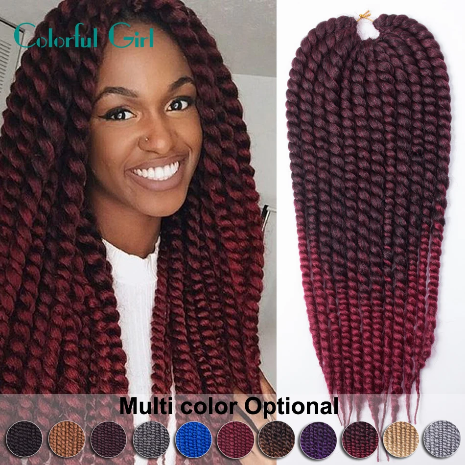 Havana Mambo Twist Hair Crochet Braids 22inch Senegalese Twist